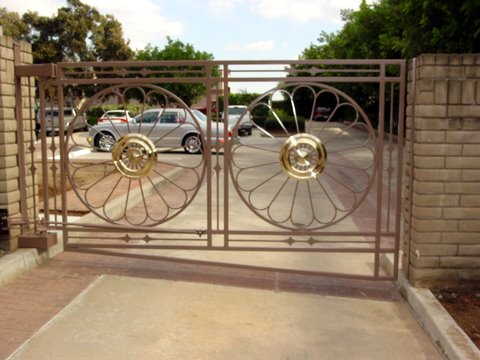 Gates made from sheet metal